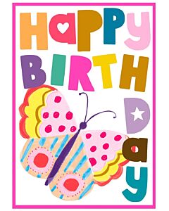 Papersalad Happy Birthday Butterfly